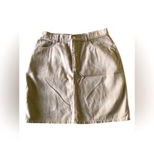 Ralph Lauren Brown Denim Skirt